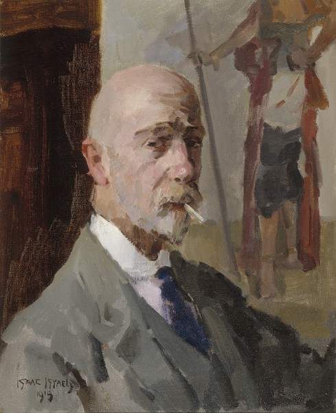 Isaac Israëls, 'Self-portrait with a painting of the Javanese Prince Jodjana', 1919, Art dealer Ivo Bouman BV