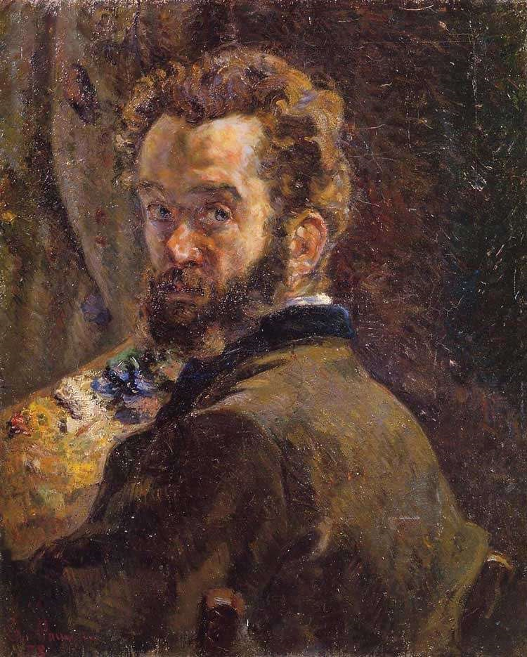 Armand Guillaumin, 'Self Portrait with Palette', 1878, Van Gogh Museum