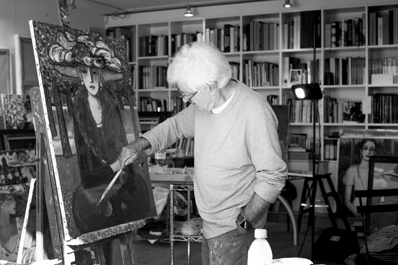 Jean-Pierre Cassigneul in his atelier. Credit @Stéphane Jobert.