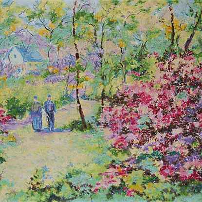 The Four Seasons - Spring<br /> - Lélia Pissarro, Early Figurative (b. 1963)