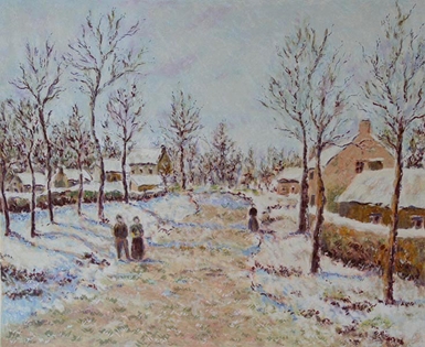 Lélia Pissarro, Figurative - The Four Seasons - Winter<br />