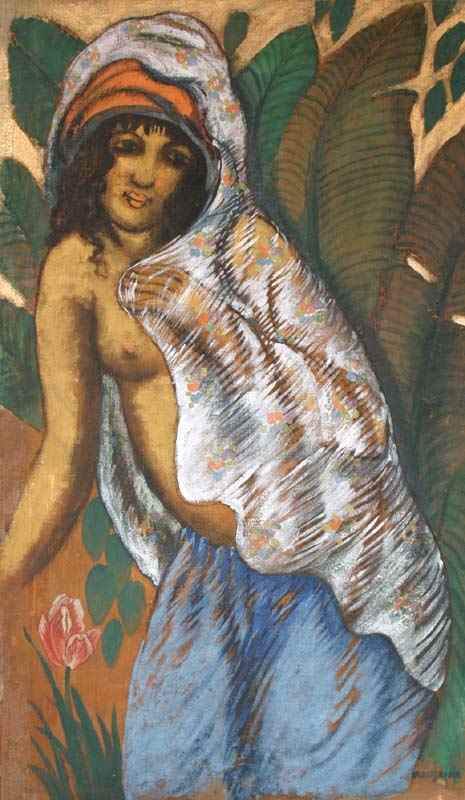 Woman with a White Veil - Georges Manzana Pissarro (1871 - 1961)
