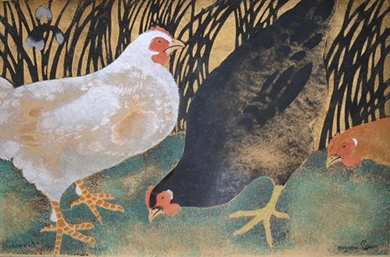 Georges Manzana Pissarro - Three Hens