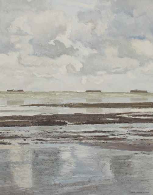 Petite Marine Grise - Hugues dit Pomié Pissarro (b. 1935 - )