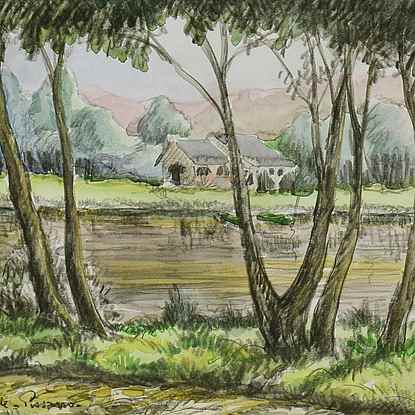 Les Deux Barques - Paulémile Pissarro (1884 - 1972)