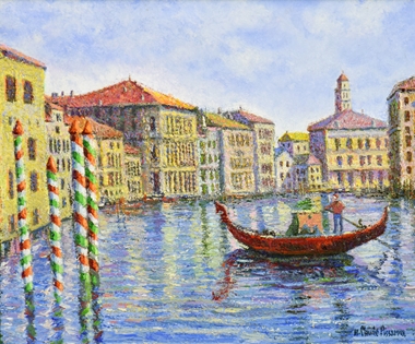 H. Claude Pissarro - Crépuscule à Venise 