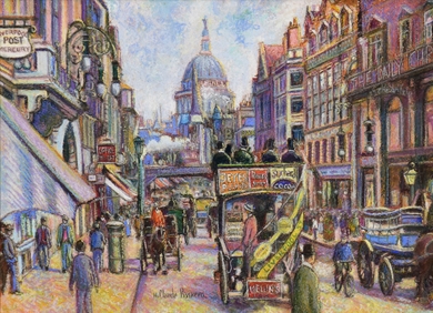 H. Claude Pissarro - Fleet Street