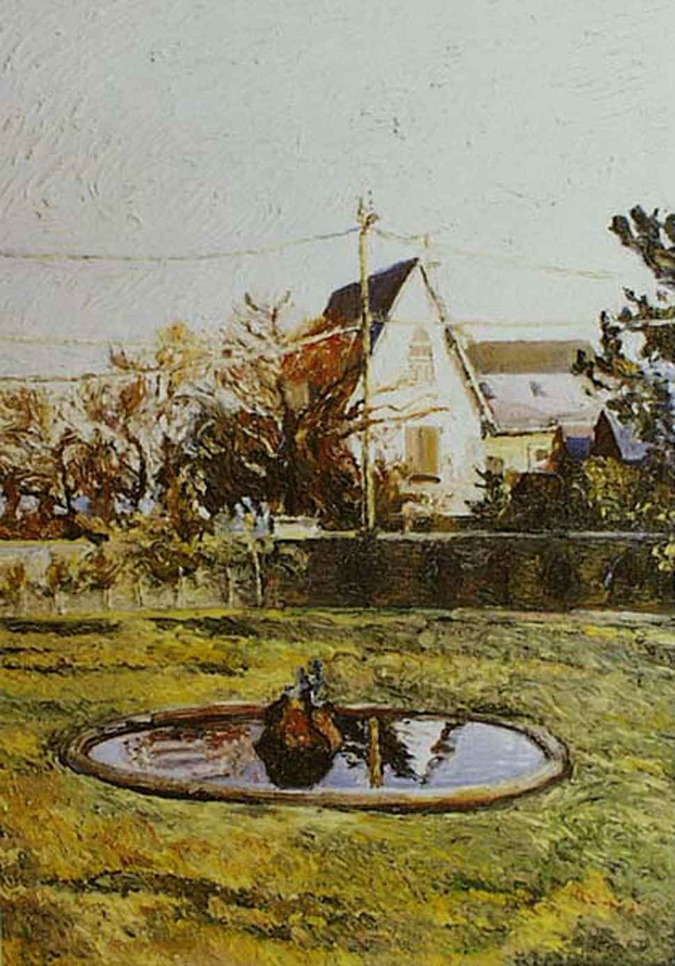 Le Bassin du Hérisson, Jardin du Manoir de Tracy - Hugues  Pissarro dit Pomié (b. 1935 - )