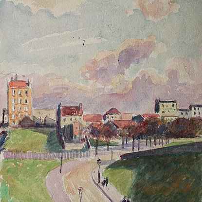 Paysage Parisien - Ludovic-Rodo Pissarro (1878 - 1952)