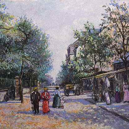 Rue de la Mer - H. Claude Pissarro (b. 1935 - )