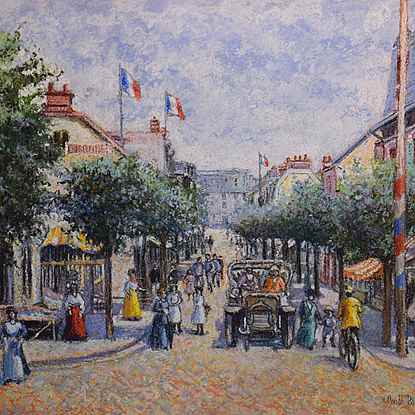 Les Tilleuls de L'Avenue de la Mer - H. Claude Pissarro (b. 1935 - )