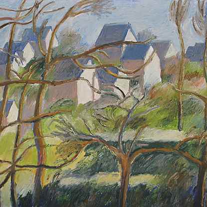 Les Maisons Neuves  - Hugues  Pissarro dit Pomié (b. 1935 - )