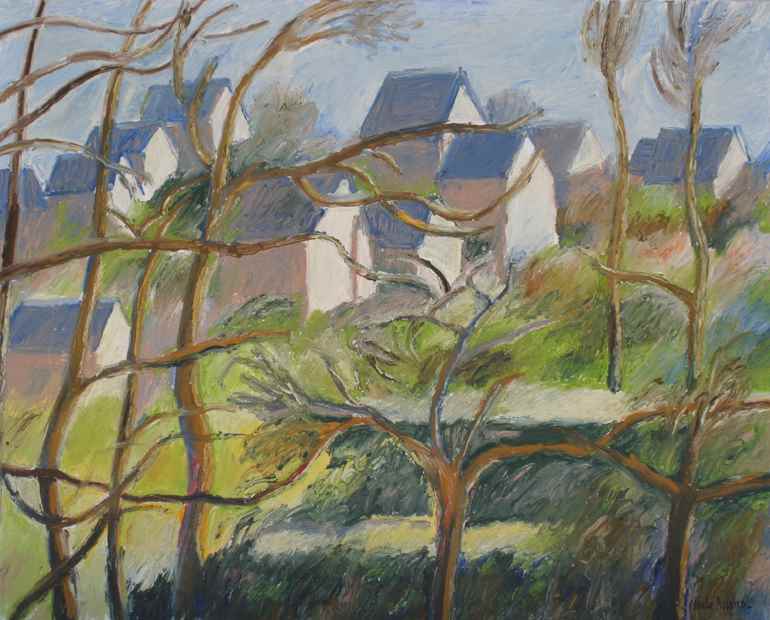 Les Maisons Neuves  - Hugues  Pissarro dit Pomié (b. 1935 - )