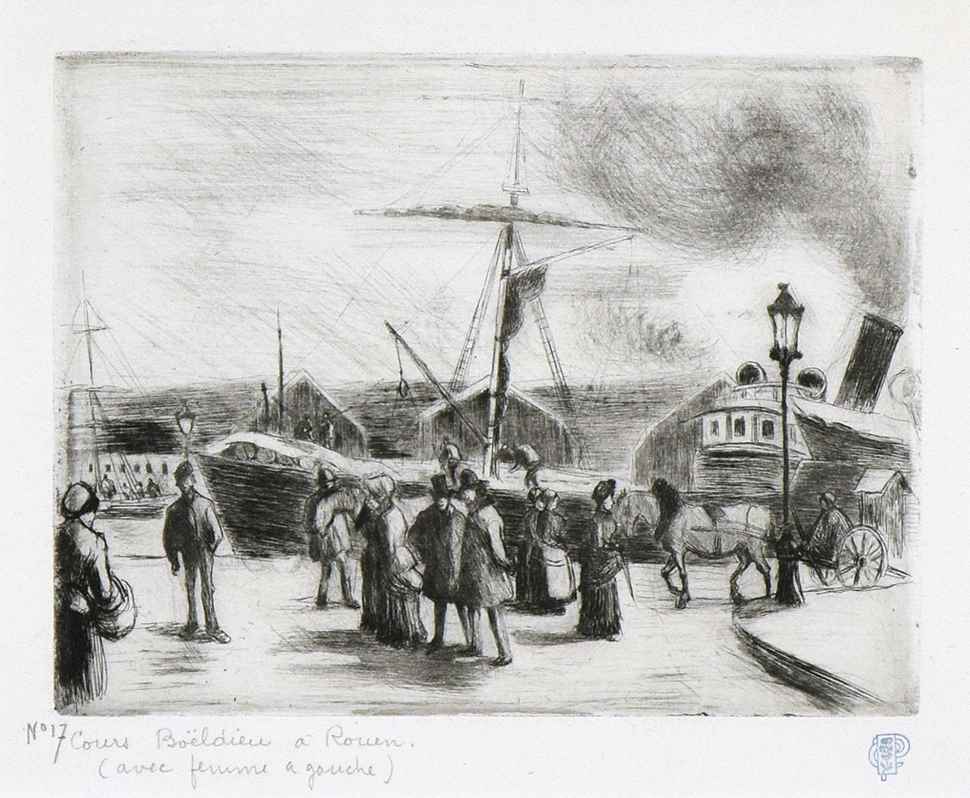 Cours Boieldieu, à Rouen - Camille Pissarro (1830 - 1903)