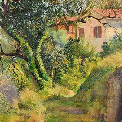 Le Chemin à l’Annonciade (Menton) - Georges Manzana Pissarro (1871 - 1961)