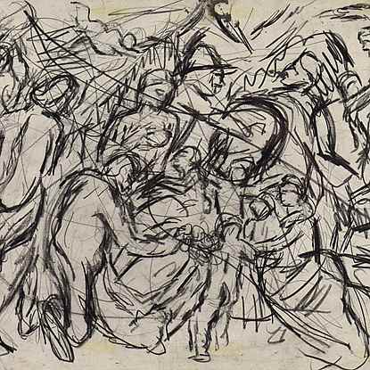 From 'Minerva Protects Pax from Mars' by Rubens' - Leon  Kossoff (1926 - 2019)