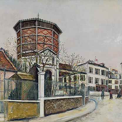 Place Jean-Baptiste-Clément - Maurice  Utrillo (1883 - 1955)