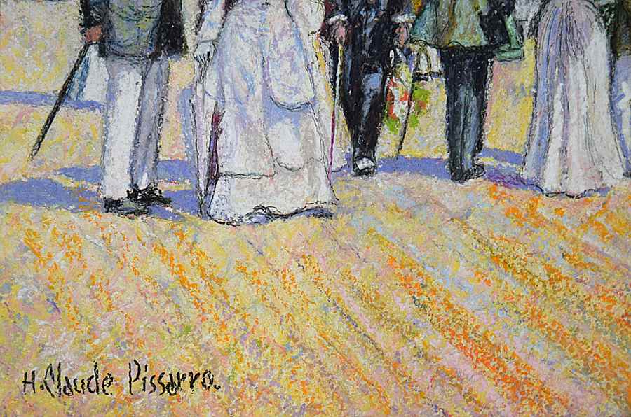Robes Blanches à Trouville - H. Claude Pissarro (b. 1935 - )