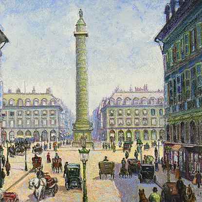 Place Vendôme - H. Claude Pissarro (b. 1935 - )