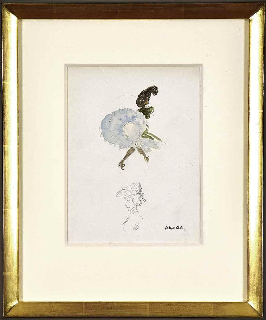 Study of a Dancer and a Lady - Ludovic-Rodo Pissarro (1878 - 1952)