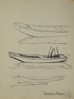 Paulémile Pissarro - Etude d'une Barque