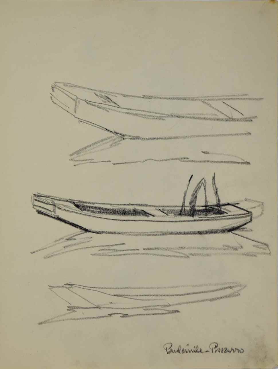 Etude d'une Barque - Paulémile Pissarro (1884 - 1972)