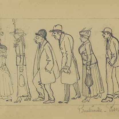 Figures de Profil - Paulémile Pissarro (1884 - 1972)