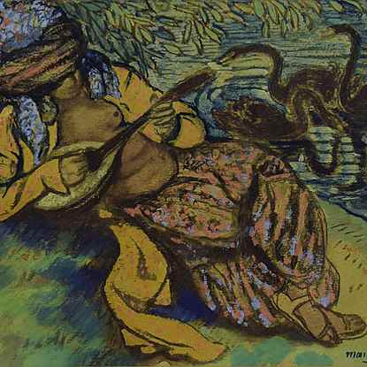 L’Orientale à la Mandoline - Georges Manzana Pissarro (1871 - 1961)