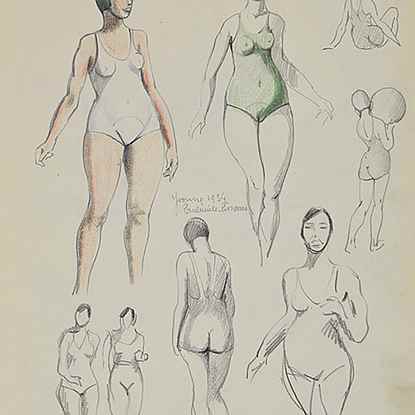 Etude d'Yvonne - Paulémile Pissarro (1884 - 1972)