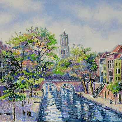 Bruges en Octobre - H. Claude Pissarro (b. 1935 - )