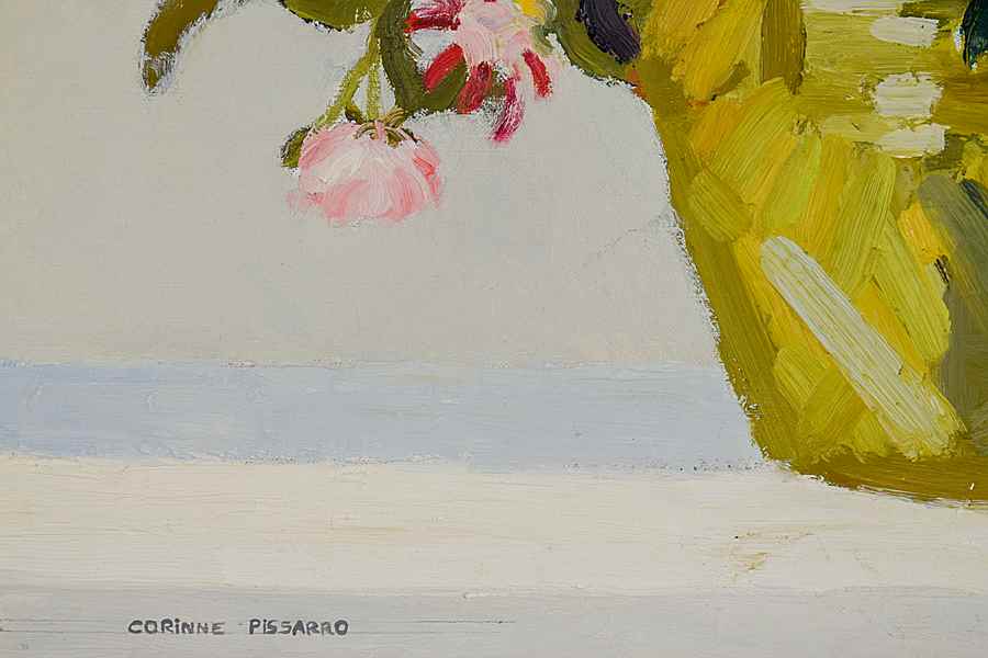 Les Delphiniums de Mamy  - Corinne Pissarro (b. 1974 - )
