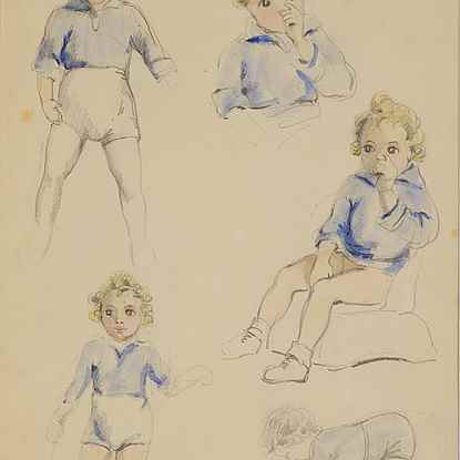  Études sur Titu - Paulémile Pissarro (1884 - 1972)