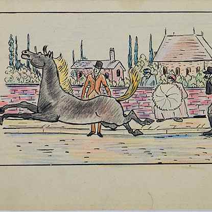 The Runaway Horse - Félix Pissarro (1874 - 1897)