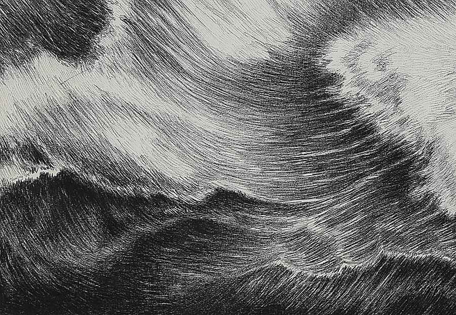 Waves - Yvon Pissarro (b. 1937 - )