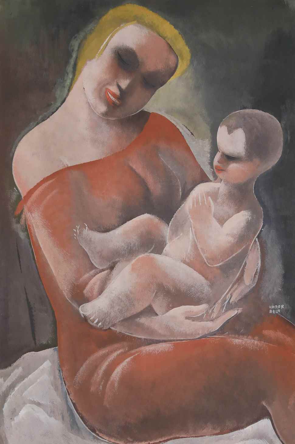 Mother and Child - Béla Kádár (1877 - 1956)