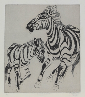 Orovida Pissarro - Zebra and Foal