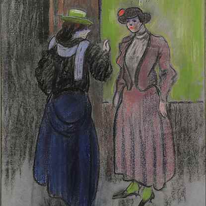 Parisian Ladies - Ludovic-Rodo Pissarro (1878 - 1952)