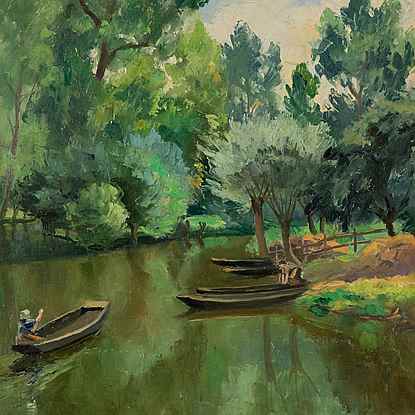La Rivière Ombragée, La Garette - Paulémile Pissarro (1884 - 1972)