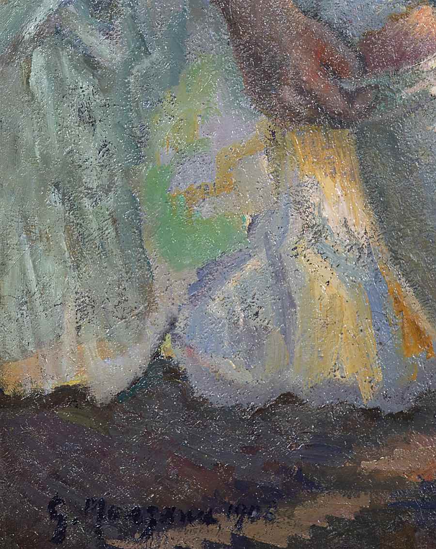 Femme Mettant son Bas - Georges Manzana Pissarro (1871 - 1961)