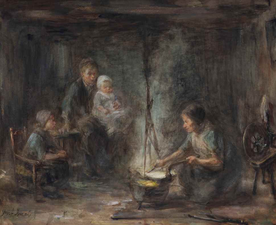 Woman cooking - Jozef Israëls (1824 - 1911)