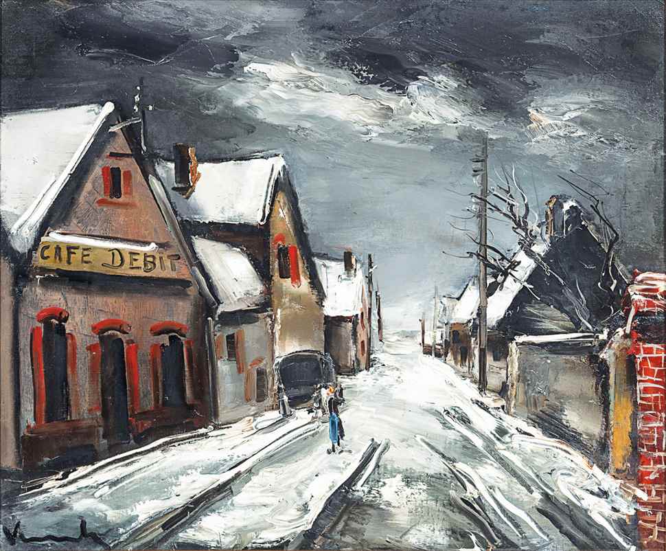 Rue de Village Sous la Neige - Maurice de Vlaminck (1876 - 1958)