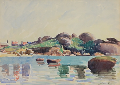 Ludovic-Rodo Pissarro - Coastal Scene