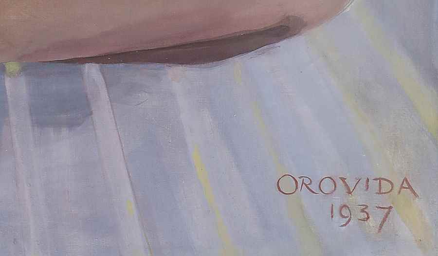 Dinka with a Bongo - Orovida Pissarro (1893 - 1968)