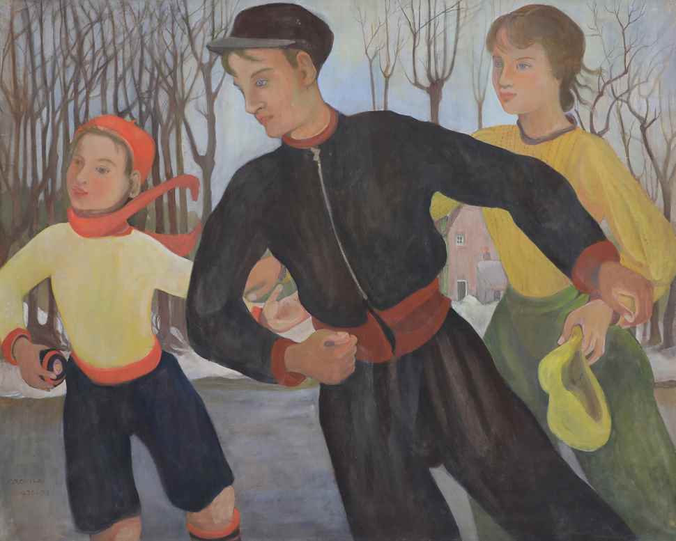 Winter (The Skaters) - Orovida Pissarro (1893 - 1968)