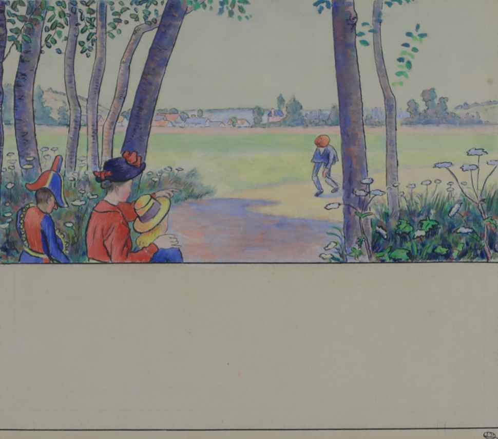 Apparition des Premiers Habitants - Lucien Pissarro (1863 - 1944)