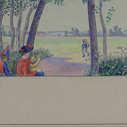 Apparition des Premiers Habitants - Lucien Pissarro (1863 - 1944)