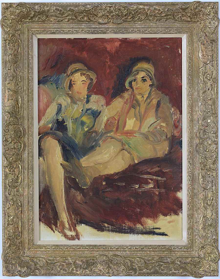 Two Elegant Ladies - Abraham Mintchine (1898 - 1931)