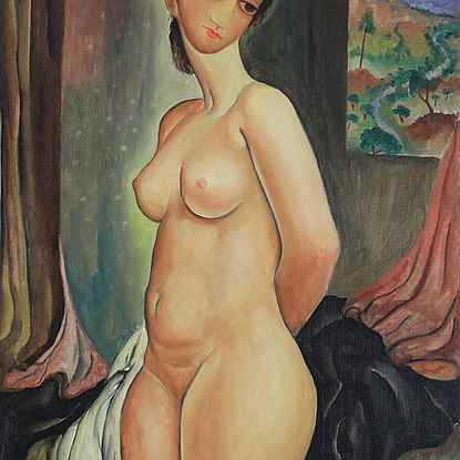 Nude - Moshe Castel (1909 - 1991)