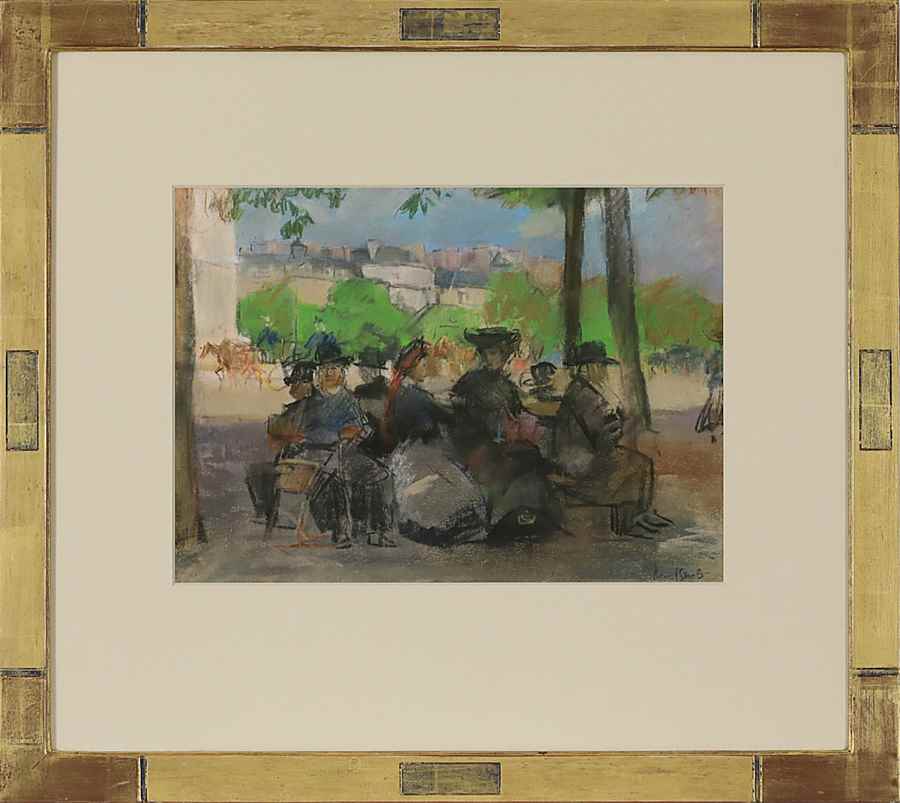 Figures in a Park, Paris - Isaac Israëls (1865 - 1934)