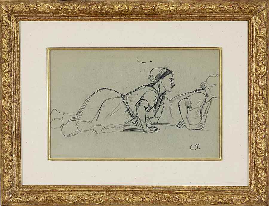 Deux Femmes - Camille Pissarro (1830 - 1903)